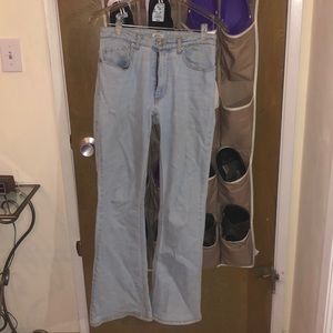 light wash brandy melville bell bottom jeans